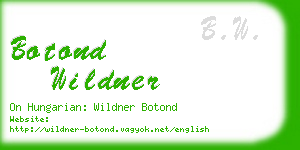 botond wildner business card